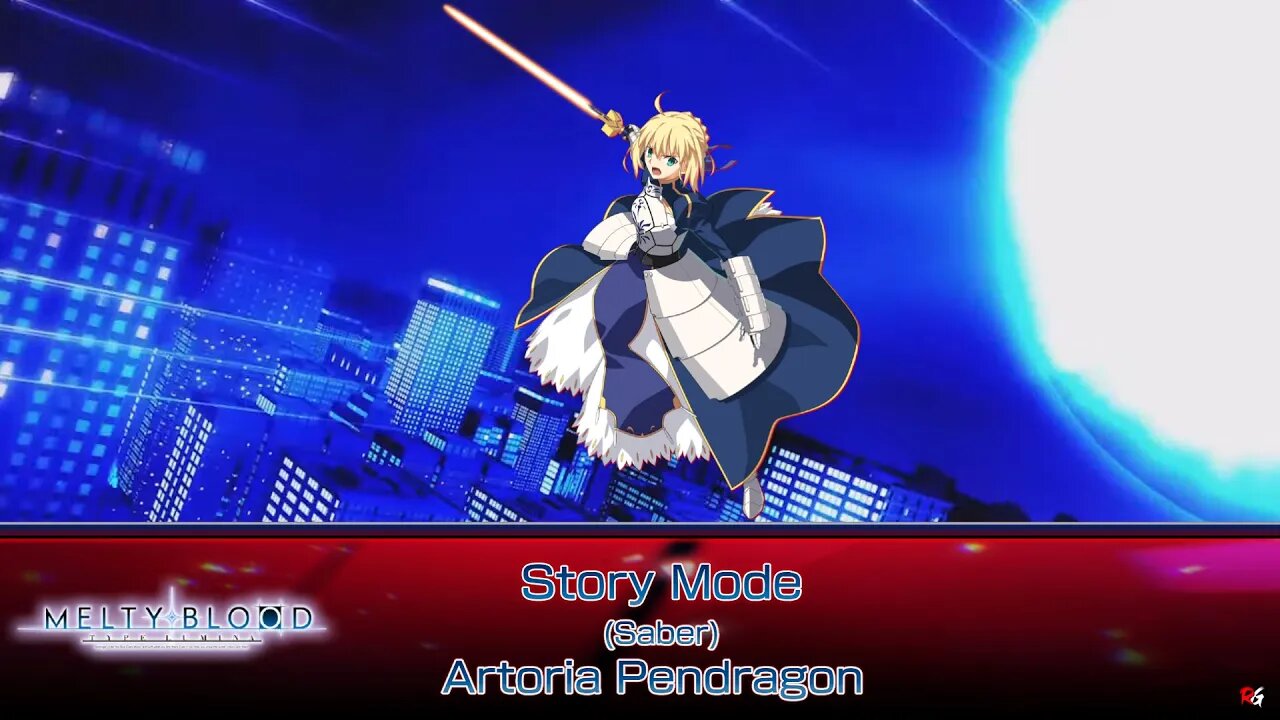 Melty Blood Type Lumina Story Mode Saber Artoria Pendragon