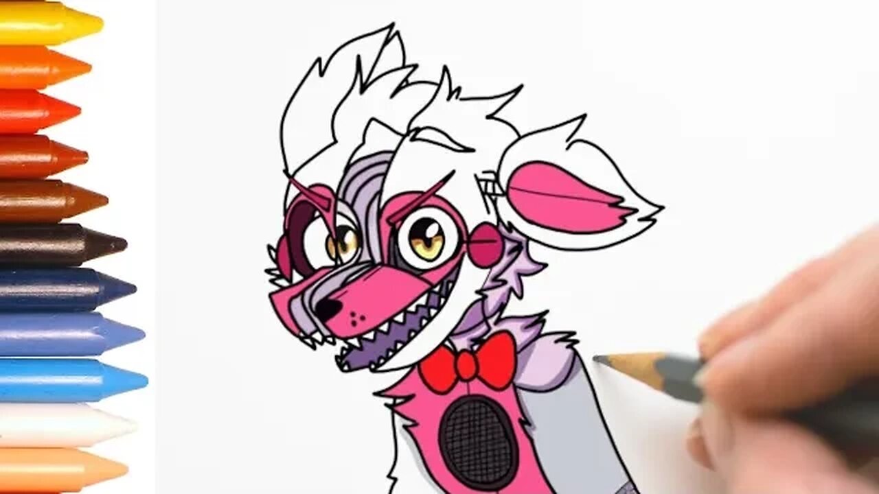 COMO DESENHAR FUNTIME FOXY FIVE NIGHTS AT FREDDY S Fnaf Funtimefoxy