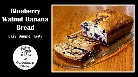 Blueberry Walnut Banana Bread