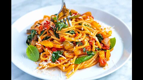 Boma Cuisine Stir-Fried Vegetable Spaghetti Recipe | vegan recipe