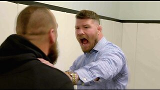 Michael Bisping Dishes Out Warm Up Slaps in Power Slap Locker Room