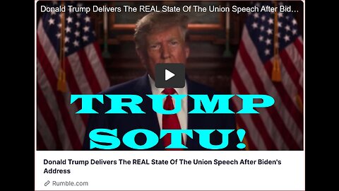 America's Real State Of The Union Address, not the resident's mess!