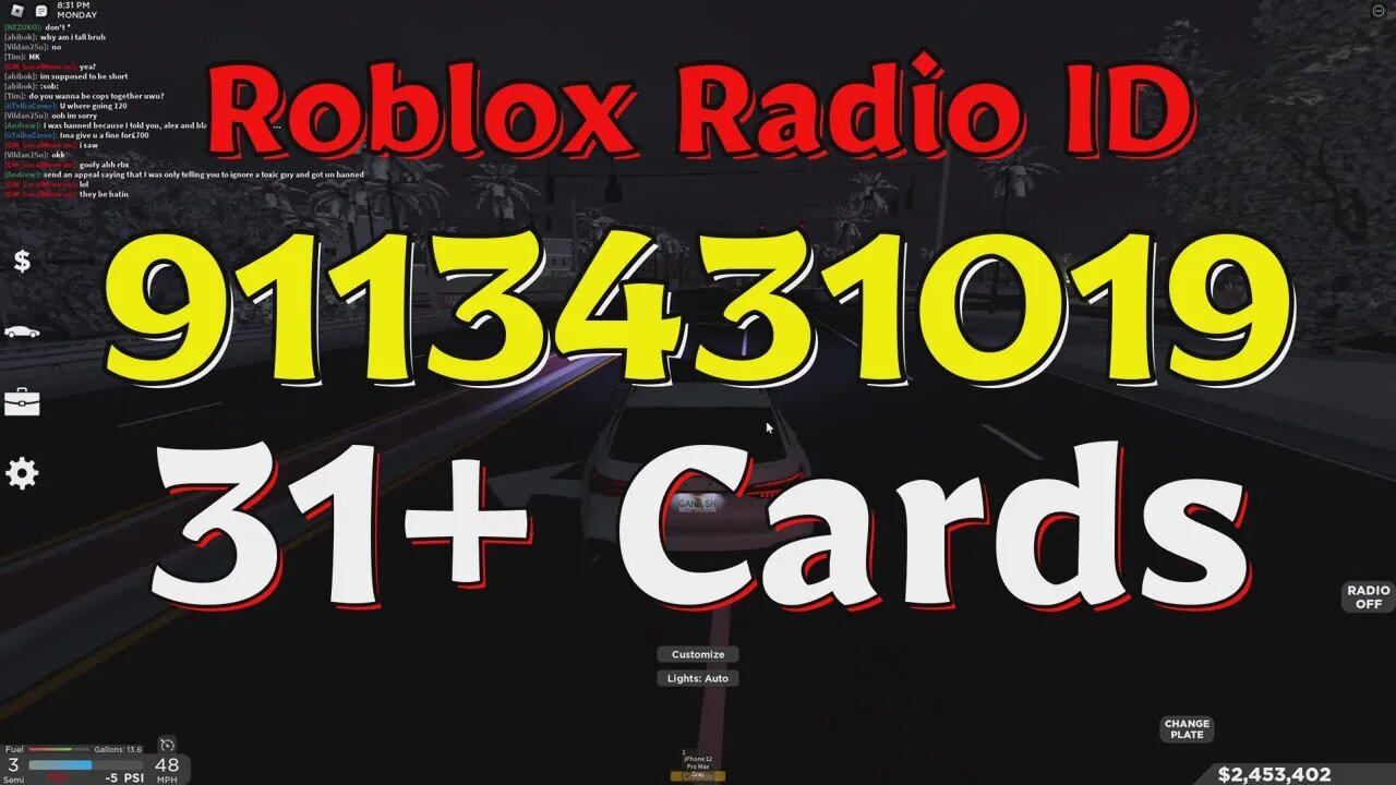 Cards Roblox Radio Codesids