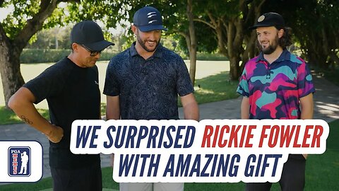 We Surprised Rickie Fowler with AMAZING Gift!