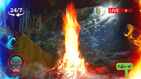 🎧🔥🧊 The Underground Cave Inferno ASMR: Calming Sounds for Deep Sleep, Insomnia, Stress Relief & Study Aid 😴💤 #Nature #Relaxingsounds #Sleepsounds #Studymusic #Fire [Past Livestream]