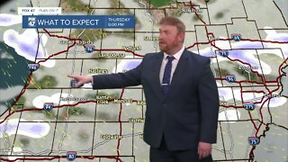 Cold with some sun until a small snow chance Thursday