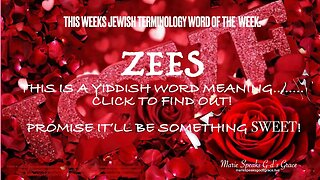 This week’s Jewish terminology word is: zees (pronounced- ZISS) #toalltheboysilovedbefore