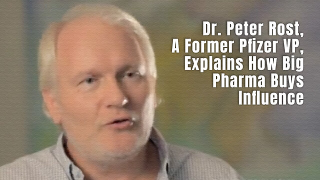 Dr. Peter Rost, Former Pfizer VP, Explains How Big Pharma Buys Influence