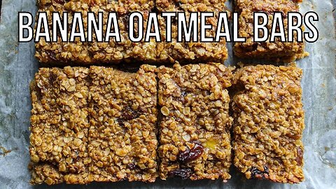 How To Make Banana Oatmeal Bars | Homemade Recipe | JorDinner
