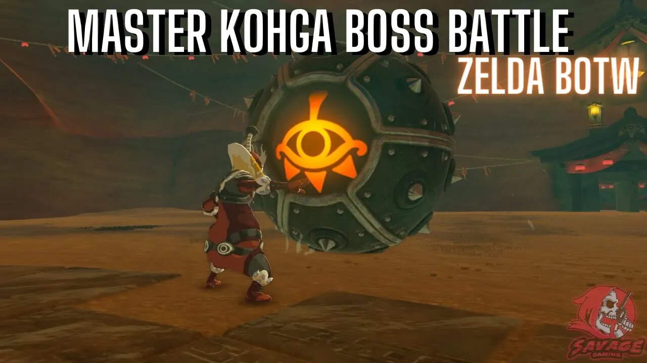 MASTER KOHGA BOSS BATTLE THUNDER HELM WALKTHROUGH ZELDA BOTW