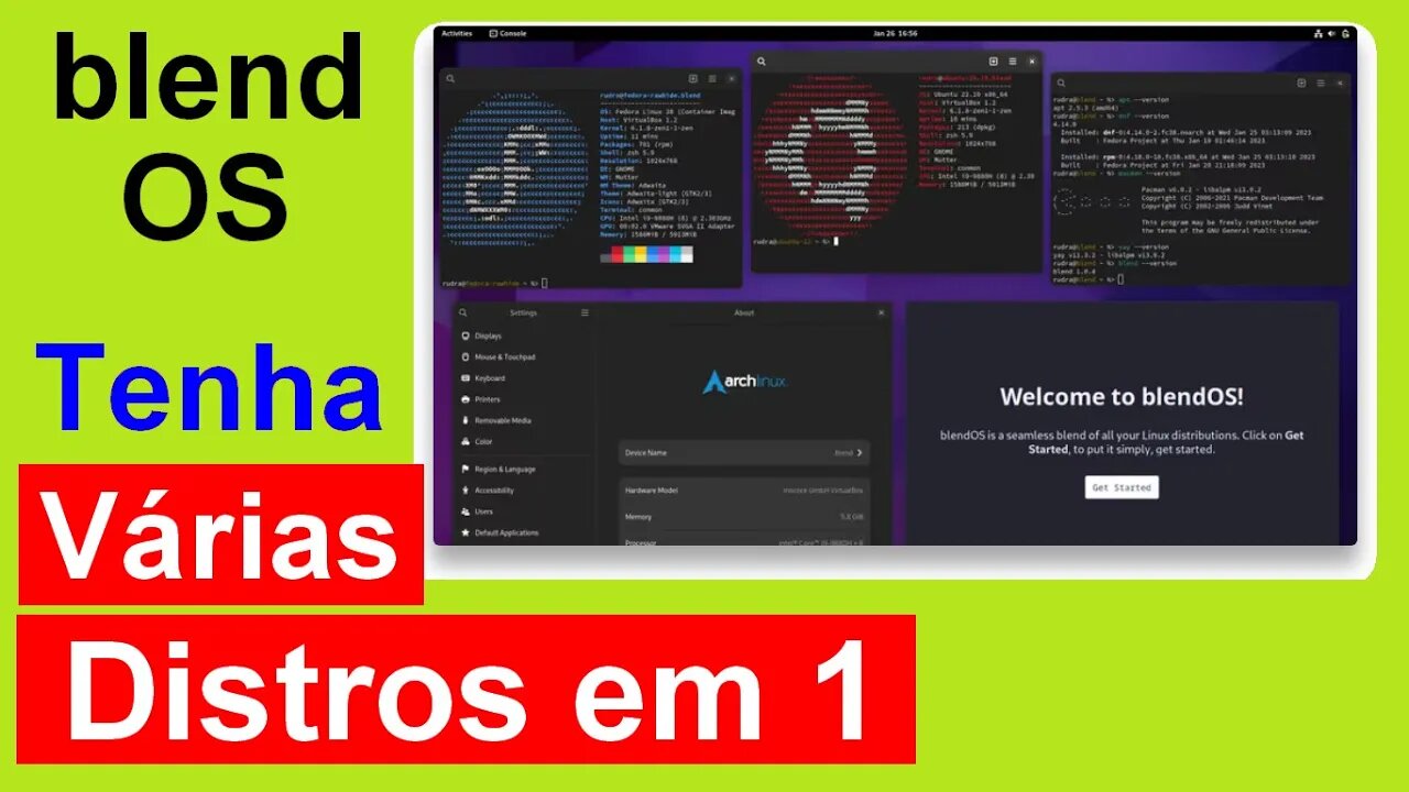 Nova distro blendOS. Uma mistura perfeita de todas as distribuições Linux.