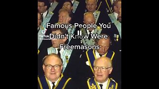 SECRET SOCIETIES 👀 Famous characters you didn't know were Freemasons
