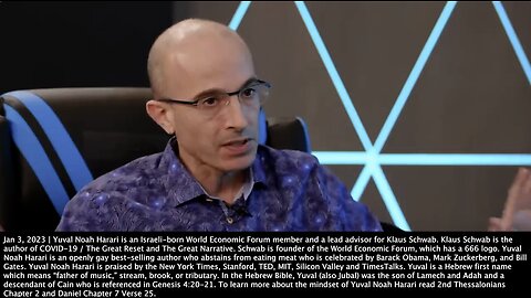 Yuval Noah Harari | "Figures Like Hitler, Like Stalin Also Tried to Re-Engineer Humans. What Would They Do With the Technologies That I'm Creating Right Now?" (Lead Klaus Schwab Advisor Praised by Obama, Zuckerberg and Gates)