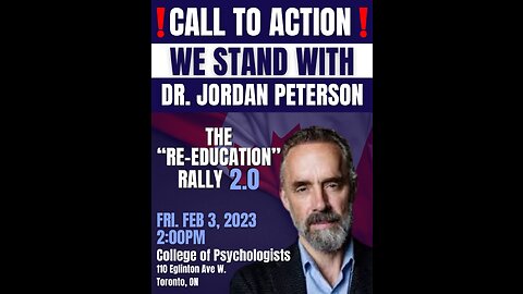 Dr. Jordan Peterson Re-education rally 2.0 Feb 4, 2023 Toronto Canada
