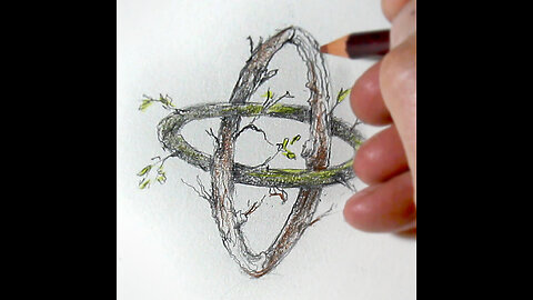 Keltisch tekenen 1 van 3 - Keltisch symbool - innerbeeld = atelierklomp & illustratia