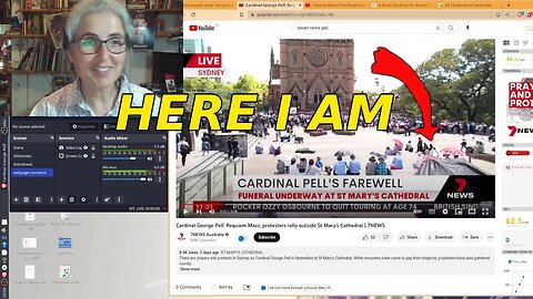 Cardinal Pell's Funeral was great and I was on TV!