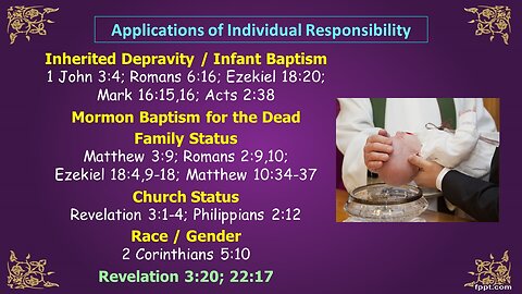 Video Bible Study: Individual Moral Responsibility