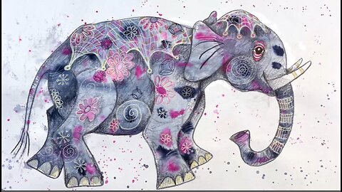 Indiase olifant tekenen - innerbeeld = atelierklomp & illustratia