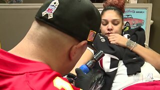 Businesses offer new designs, tattoo deals for Chiefs fans showing pride