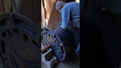 Rebuilding #Hydroelectric Wheel Powering our Neighbor’s #Offgrid Cabin