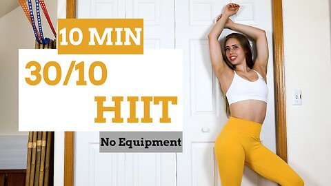 10 Min Full Body At Home HIIT Workout - 30/10 - No Equipment, No Repeat | Selah Myers