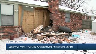 Glenpool family shaken up after deadly wreck forces them out of home