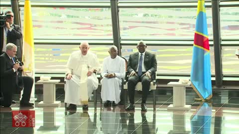 Papst in Afrika - Ankunft im Kongo Jan 2023