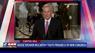 House Speaker McCarthy touts progress of new Congress