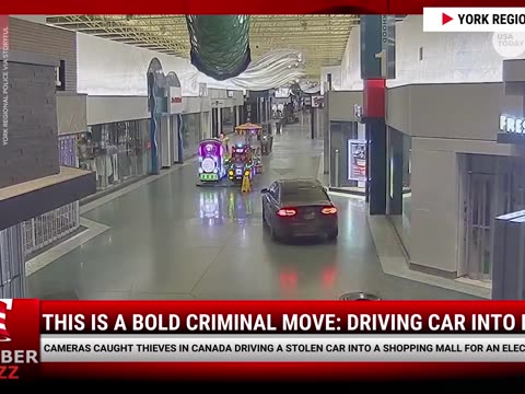 Watch: This Is A Bold Criminal Move: Driving Car Into Mall