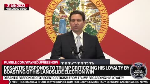 Media Goats DeSantis Into Responding To Trump's Statement About Loyalty