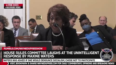 Maxine Waters Is Laughed At For Unintelligent Response To Supporting Socialism
