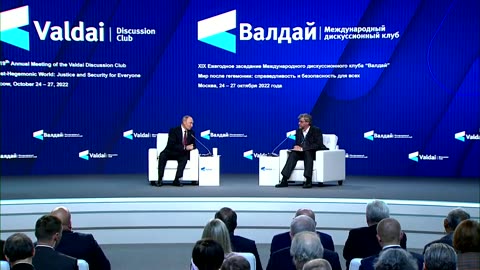 In full: w/ English: Russian President Vladimir Putin speaks - think tank event - October 2022