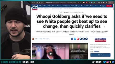 White People Need To Be BEATEN Suggests Whoopi Goldberg As The Only Way To get Police Reform