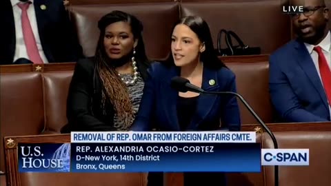 WILD! AOC Suffers Meltdown - SMACKS PODIUM - After Ilhan Omar Denied Committee Placement