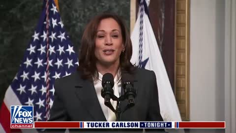 "She's Not Sober" - Tucker ROASTS VP Harris After Her Latest Bizarre Speech