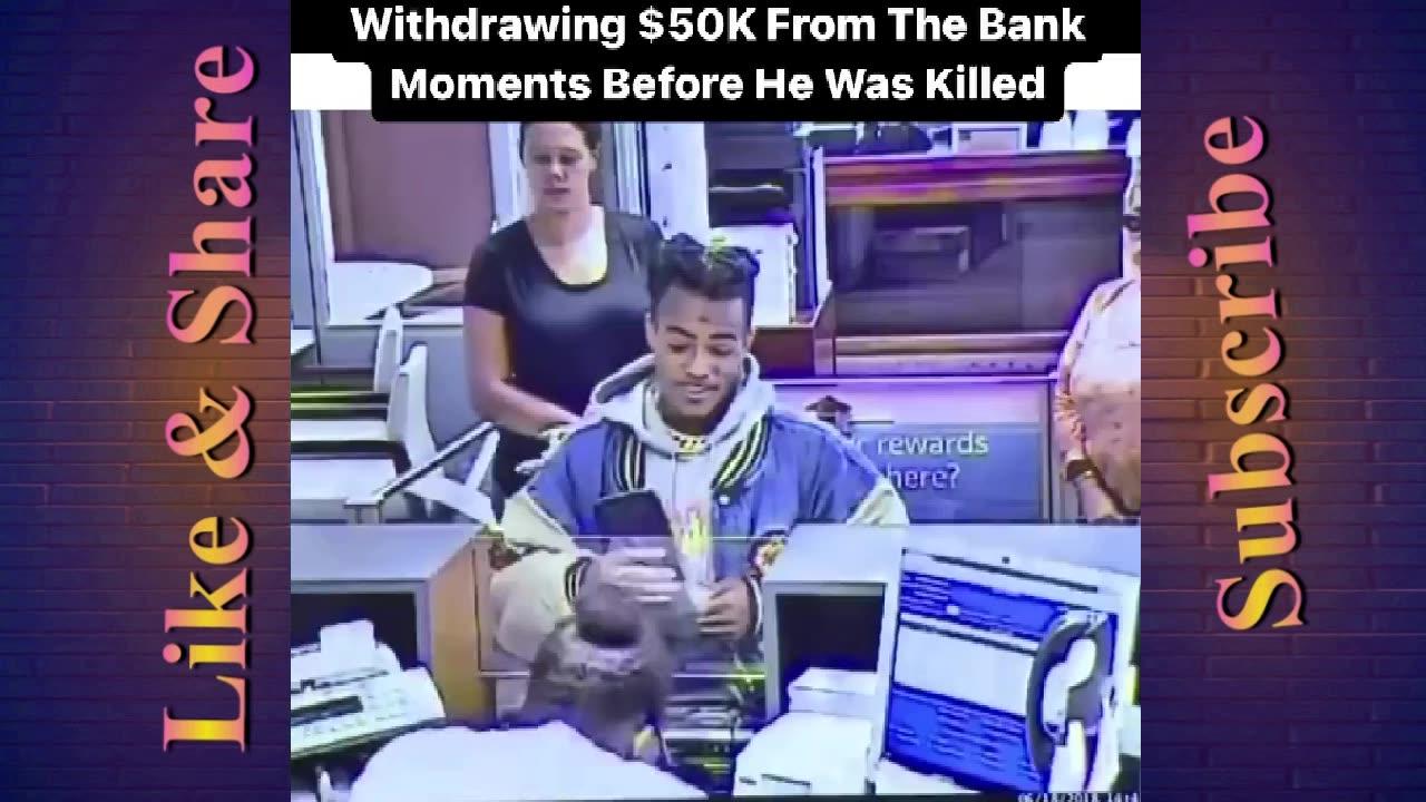 Xxxtentacion Withdrawing 50000 From The Bank Moments Before He Was Killed In 2018 
