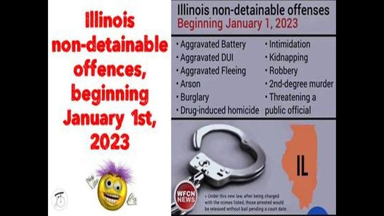 Illinois nondetainable offences, beginning January 1st, 2023