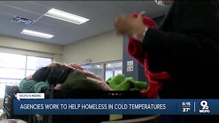 Local agencies work to help homeless in cold temperatures