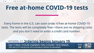 First batch of at-home COVID tests will be available later this week