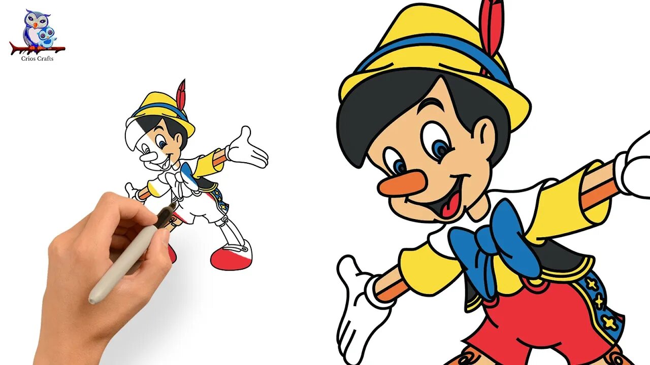 How To Draw Pinocchio Easy Art Tutorial