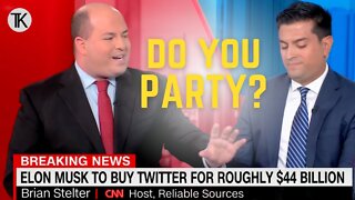 Brian Stelter on Musk Owning Twitter: Would You Go To A Party With No Rules?
