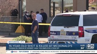 16-year-old shot, killed while working at a Phoenix McDonald's