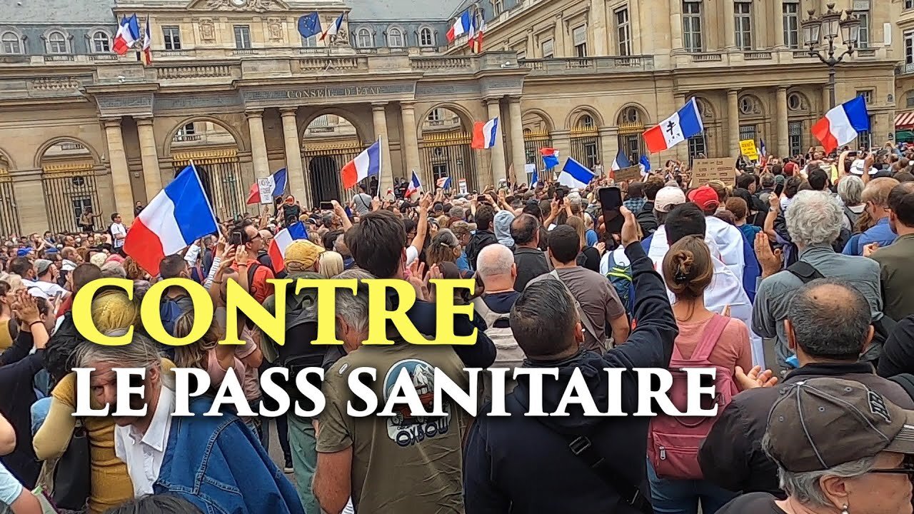 Manifestation contre le pass sanitaire à Paris