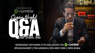 CIGAR NIGHT Q&A WITH TRISTAN TATE | EP.8