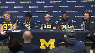 Cade McNamara, Aidan Hutchinson, Brad Hawkins & more react to Michigan win over Ohio State