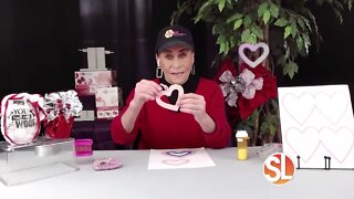 Set up a family craft night for Valentine's Day