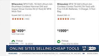 Don't Waste Your Money: Online sites selling cheap tools