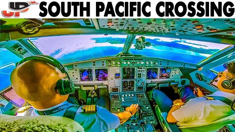 A320NEO Cockpit Tahiti to Sydney via Fiji & Noumea with Air Calin