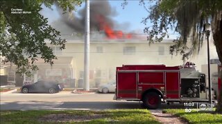 East Tampa apartment building destroyed by fire