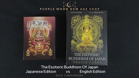 Esoteric Buddhism of Japan Oracle - Japanese Edition VS English Edition 日本密教神諭卡 日文版 VS 英文版